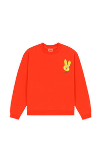 Rabbit Crest Sweatshirt - Medium Red