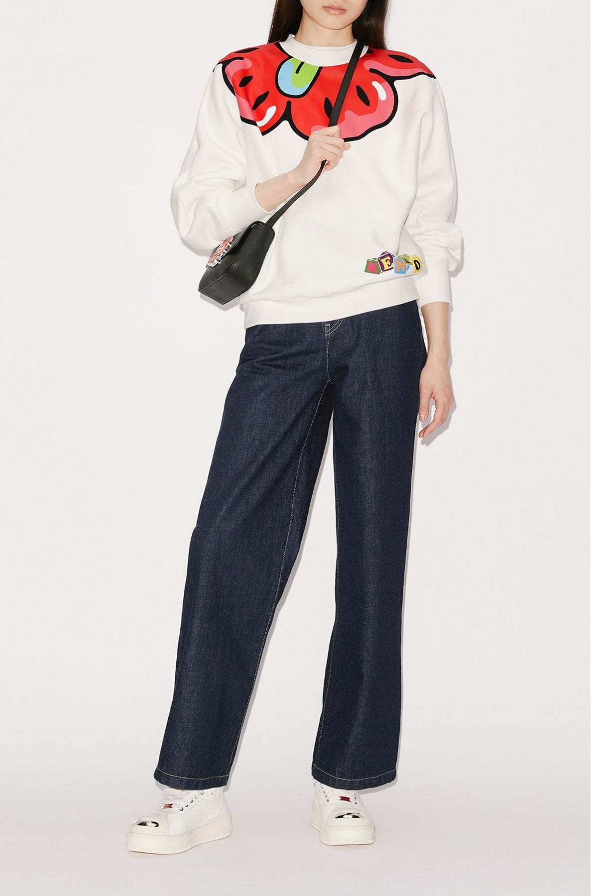 Sweatshirt kimono "Boke Boy" - Off White