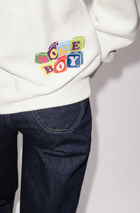 Sweatshirt kimono "Boke Boy" - Off White