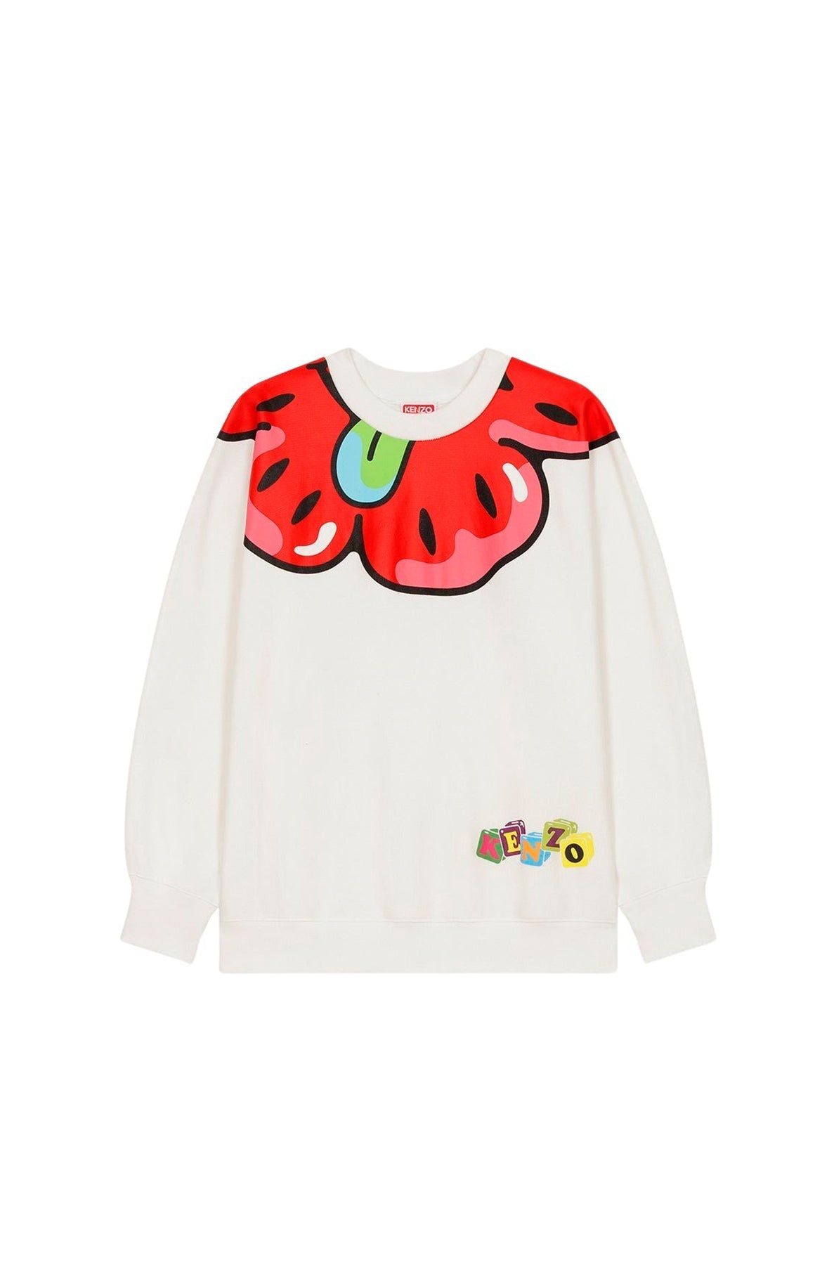 Sweatshirt kimono "Boke Boy" - Off White