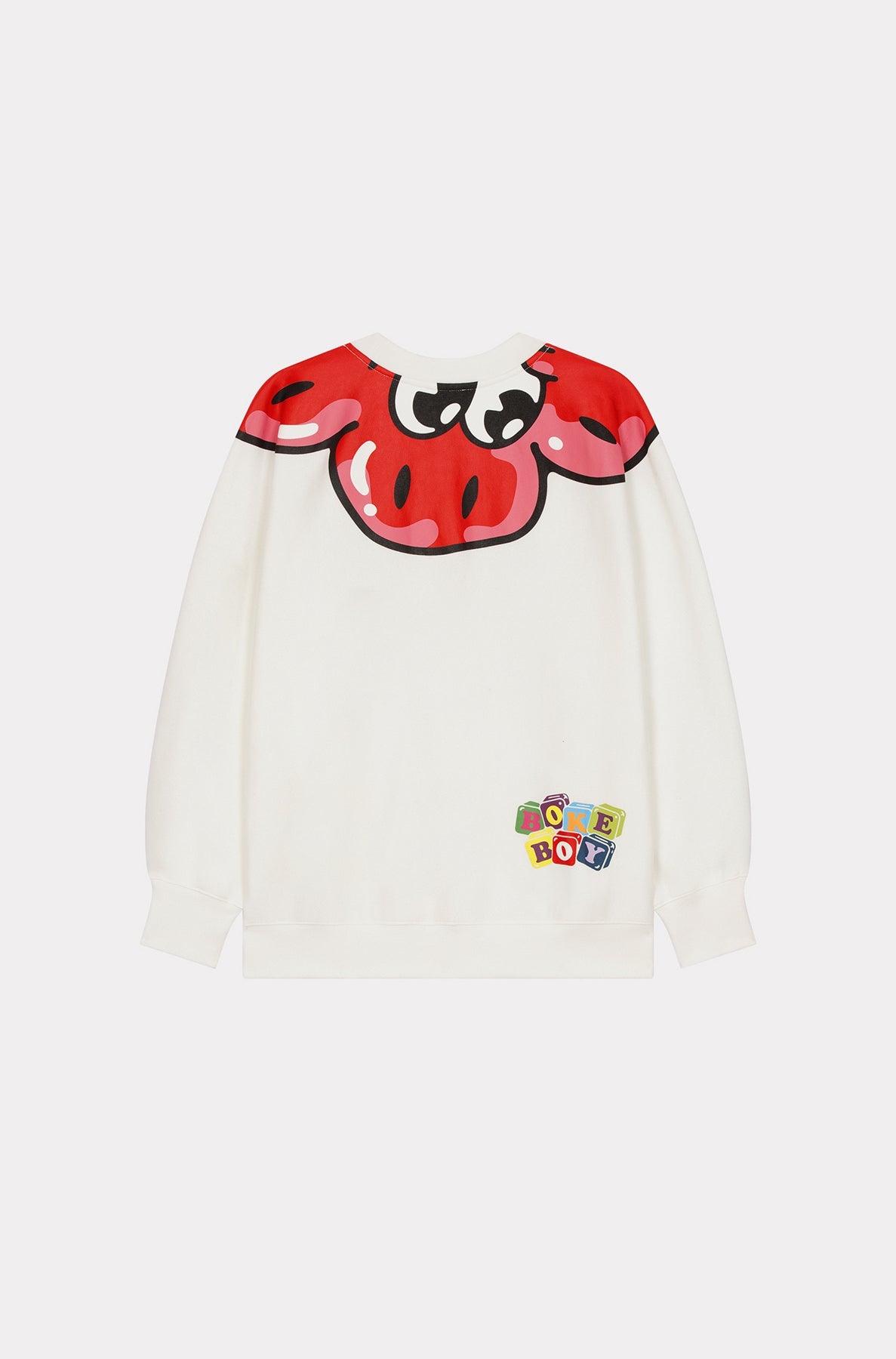 Sweatshirt kimono "Boke Boy" - Off White