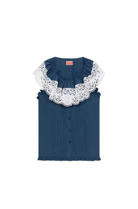 Blouse en broderie anglaise - Midnight Blue