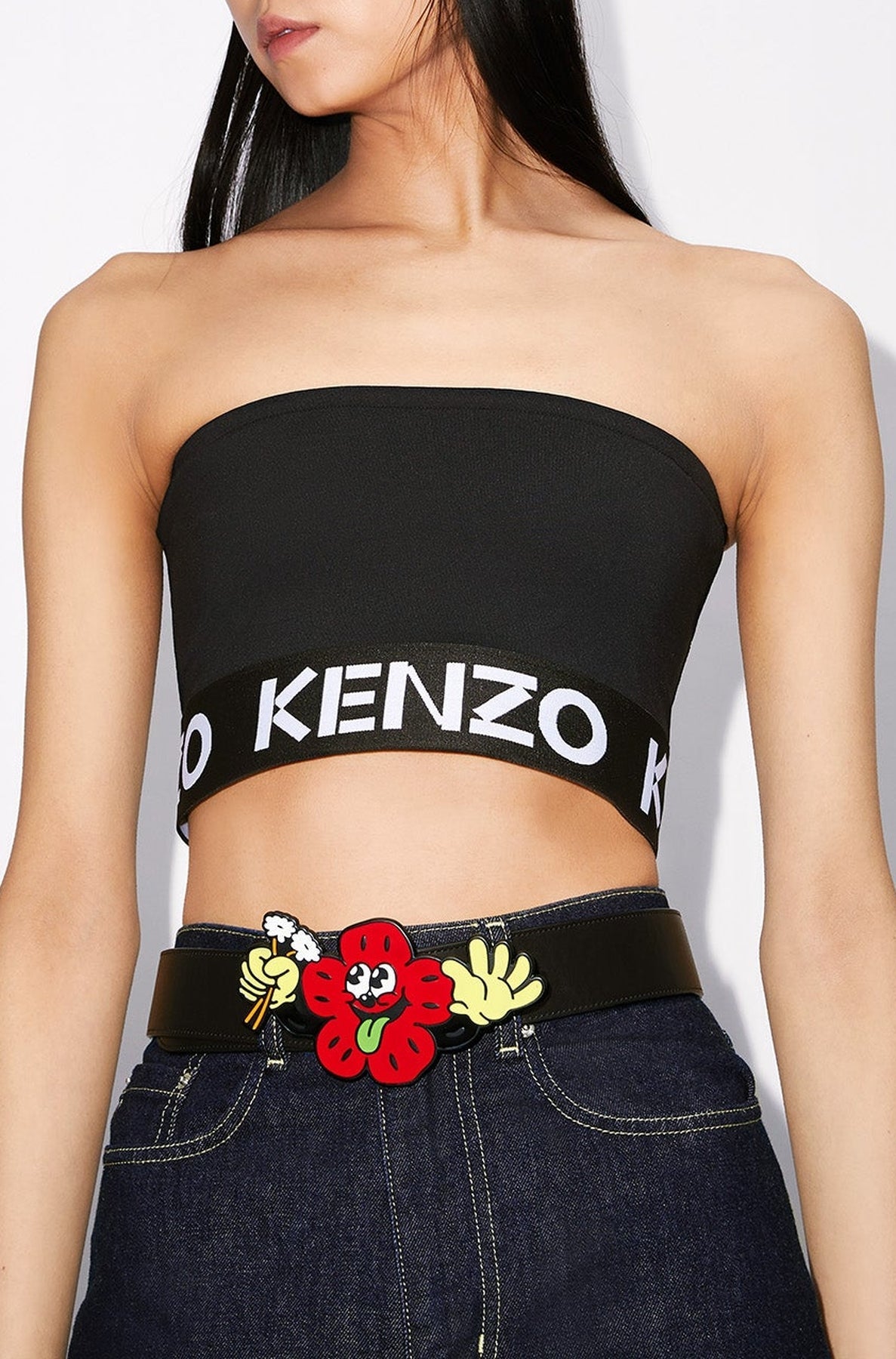 Kenzo" strapless bra - Black