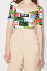 Blouse courte Kenzo Labels - Multicolor