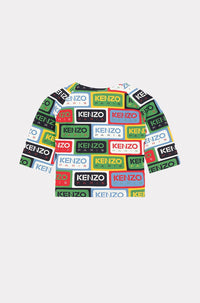 Blouse courte Kenzo Labels - Multicolor