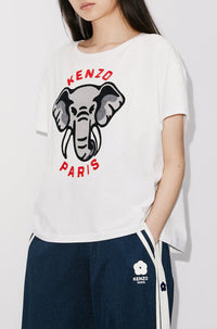 Kenzo Elephant" casual T-shirt - Off White