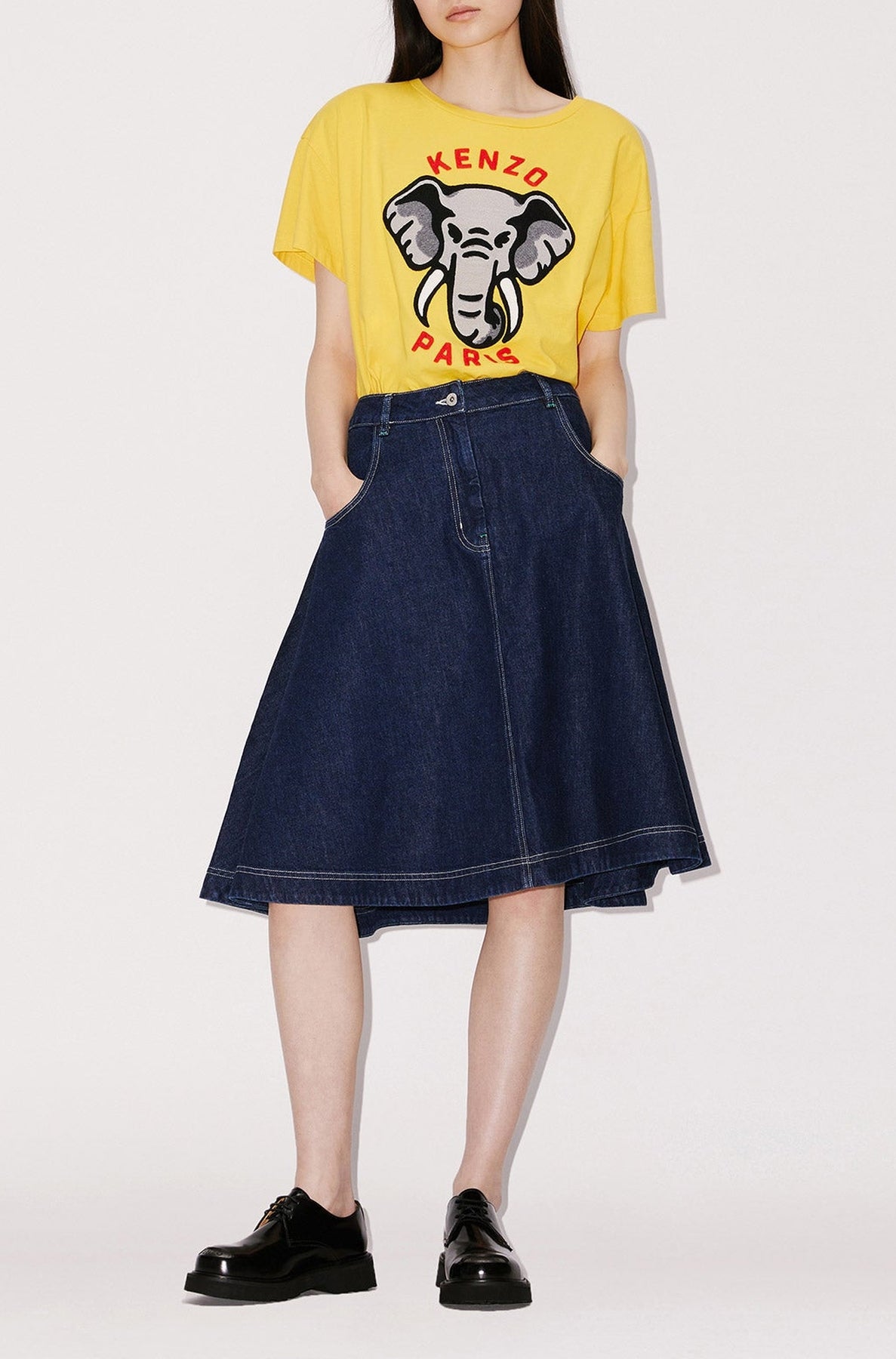 T-shirt décontracté "Kenzo Éléphant" - Golden Yellow