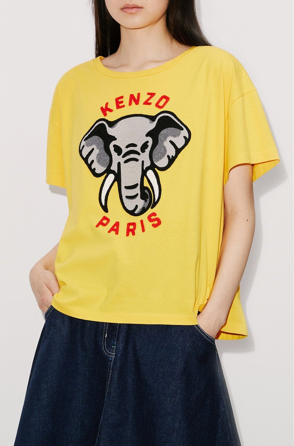 T-shirt décontracté "Kenzo Éléphant" - Golden Yellow
