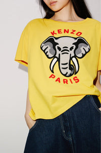 T-shirt décontracté "Kenzo Éléphant" - Golden Yellow