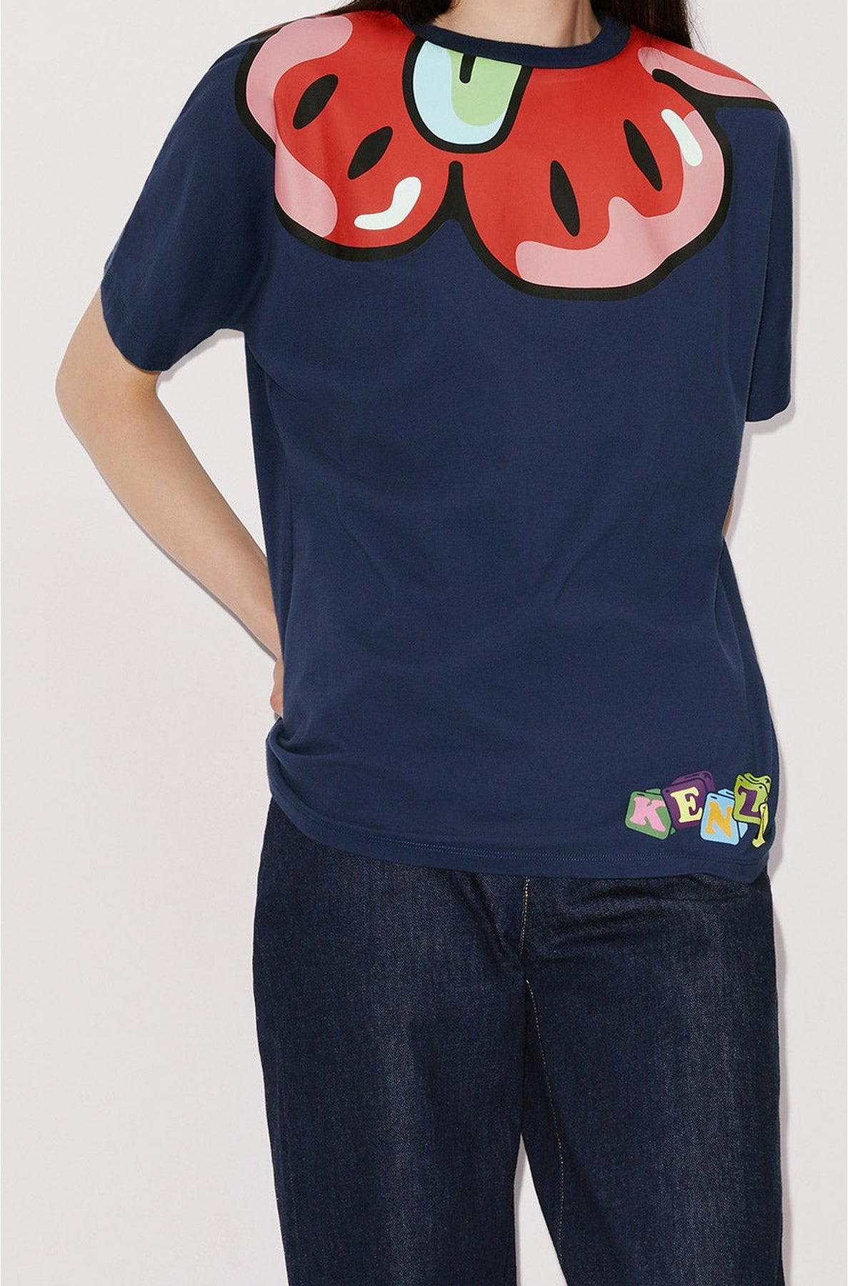 T-shirt kimono Boke Boy - Midnight Blue