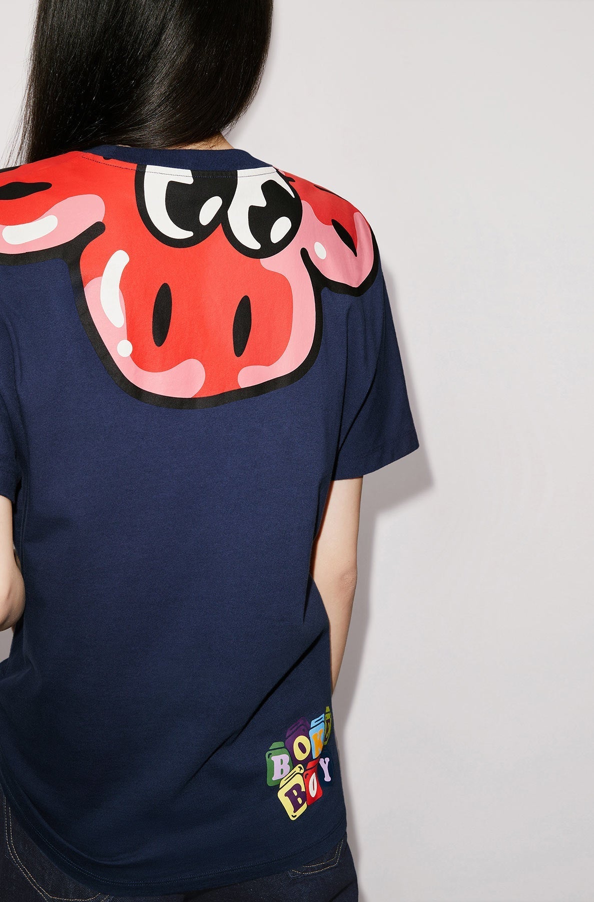 T-shirt kimono Boke Boy - Midnight Blue
