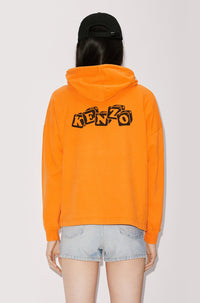 Boke Boy Travels" hooded t-shirt - Medium Orange