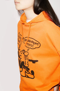 Boke Boy Travels" hooded t-shirt - Medium Orange