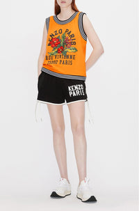 Débardeur en vrac "Aloha Flower Tattoo" - Medium Orange