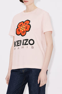 Loose Boke Flower T-shirt - Faded Pink