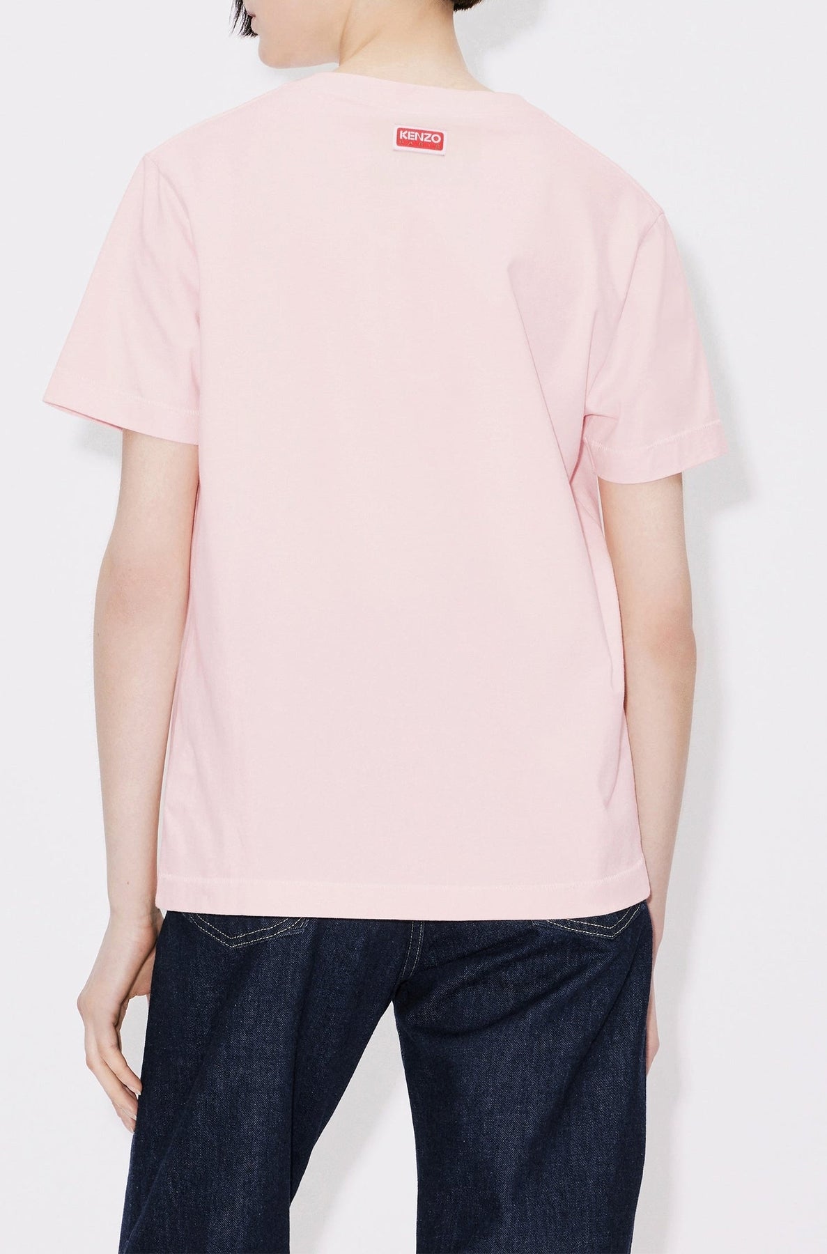 Loose Boke Flower T-shirt - Faded Pink
