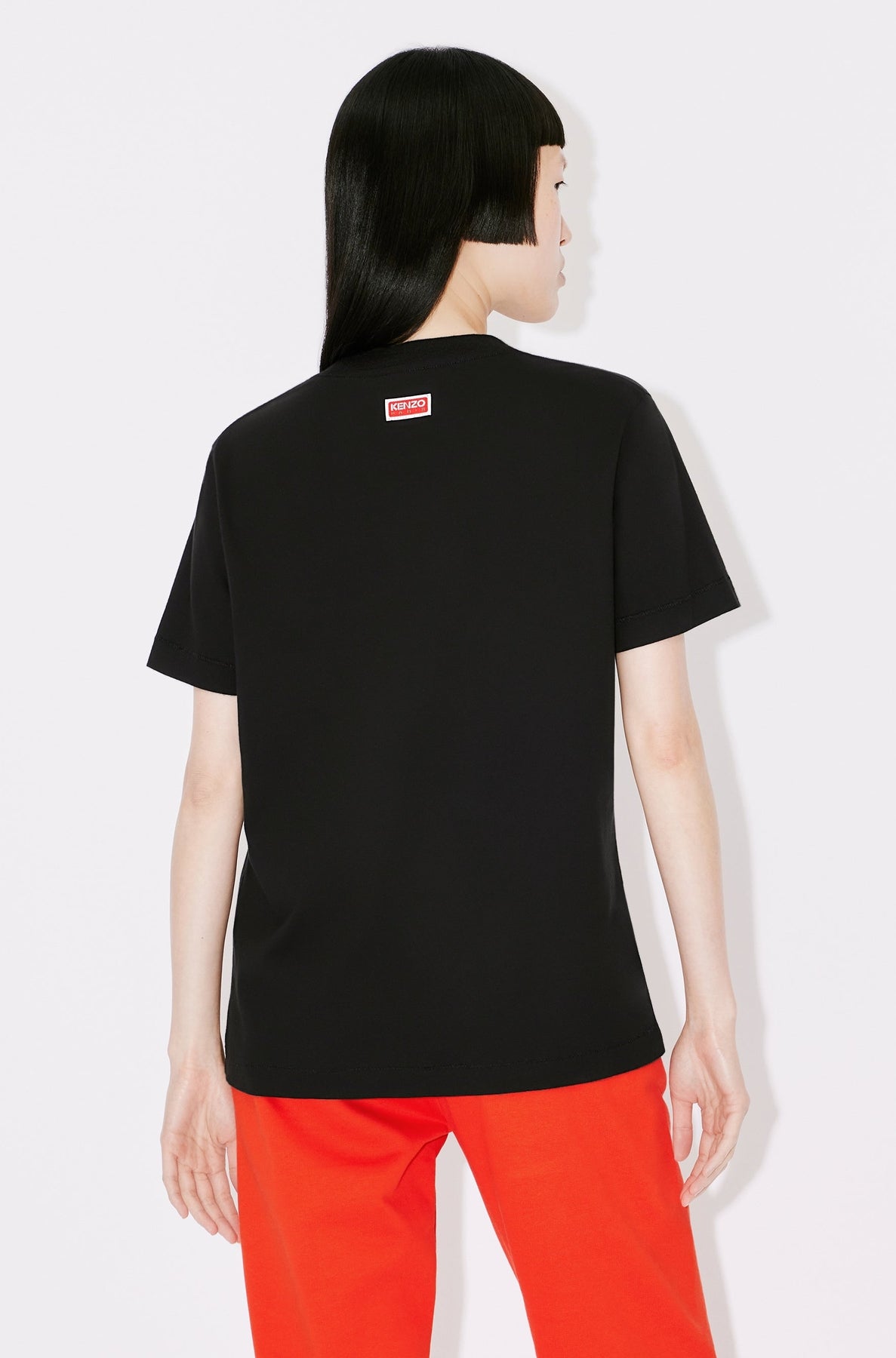 T-shirt loose Boke Flower - Black