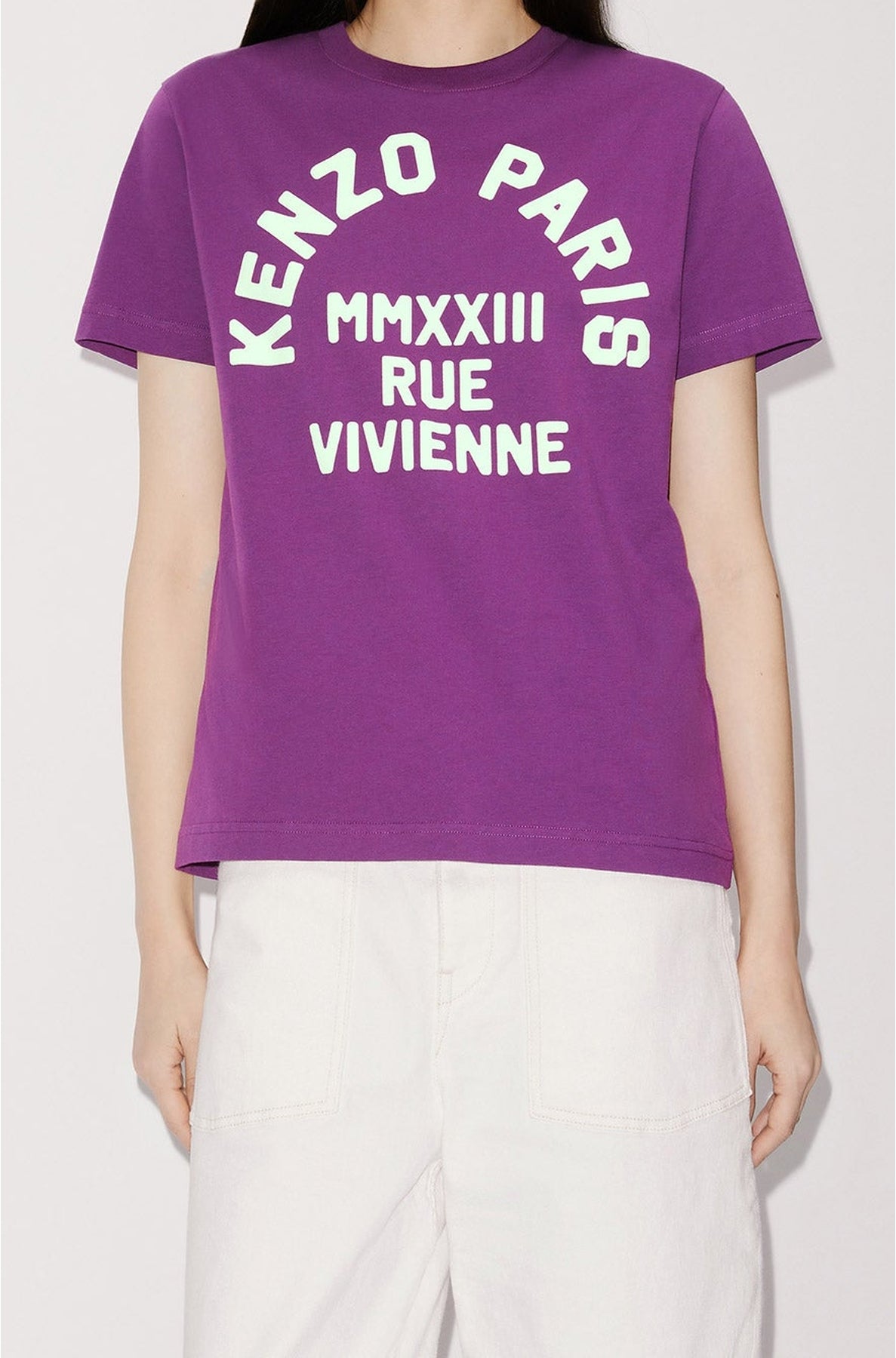 T-shirt loose Kenzo Rue Vivienne - Purple