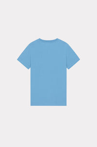 T-shirt with floral print - Cyan