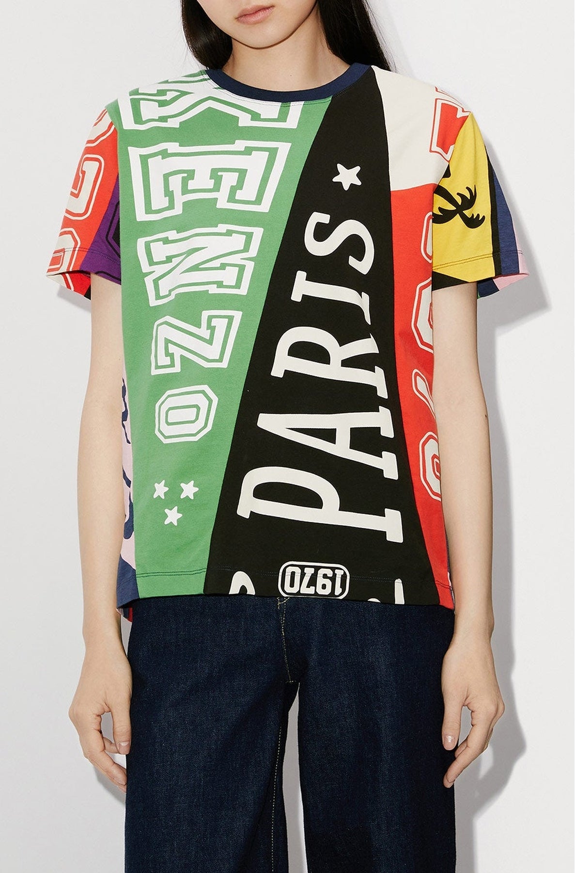 T-shirt loose "Kenzo Flag" - Multicolor