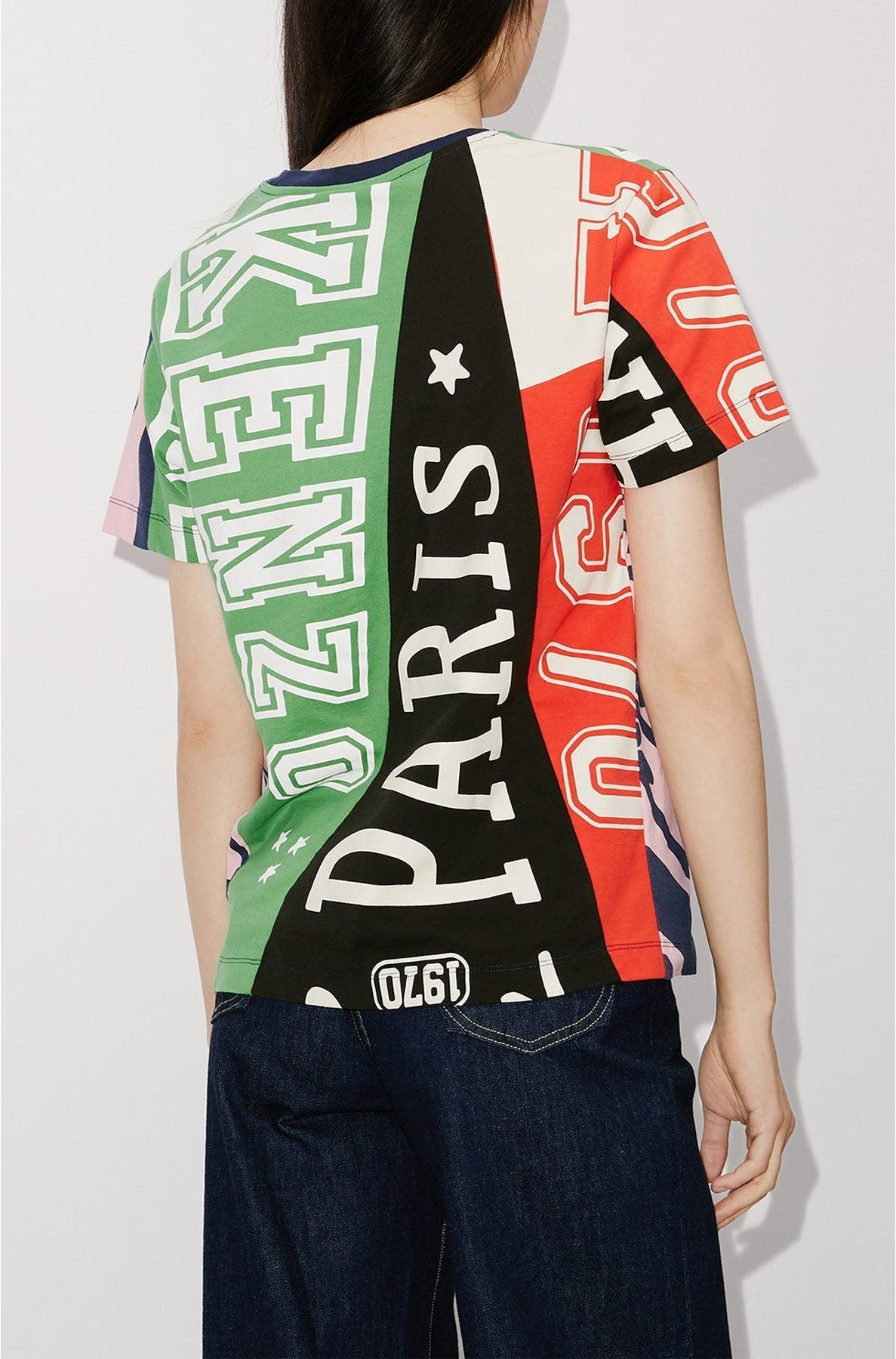 T-shirt loose "Kenzo Flag" - Multicolor