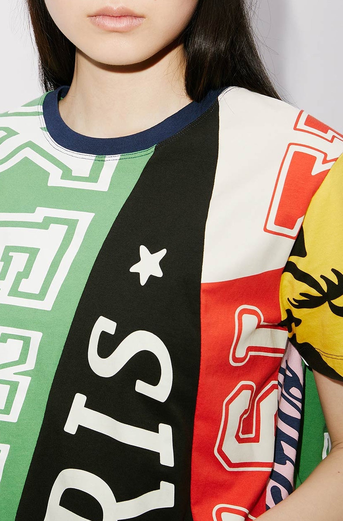 T-shirt loose "Kenzo Flag" - Multicolor