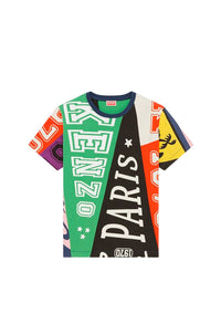 T-shirt loose "Kenzo Flag" - Multicolor