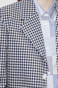 Blazer oversize vichy - Midnight Blue