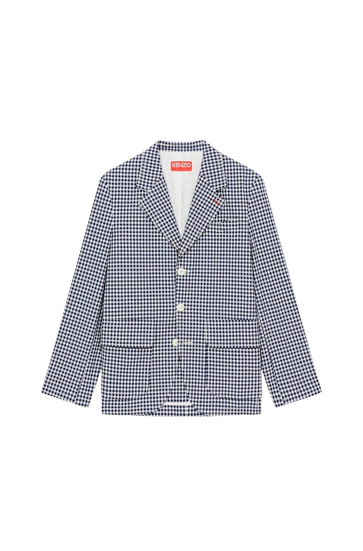 Blazer oversize vichy - Midnight Blue