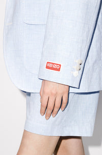 Blazer oversize en lin - Sky Blue