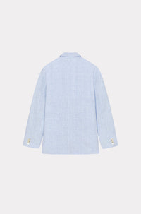 Blazer oversize en lin - Sky Blue