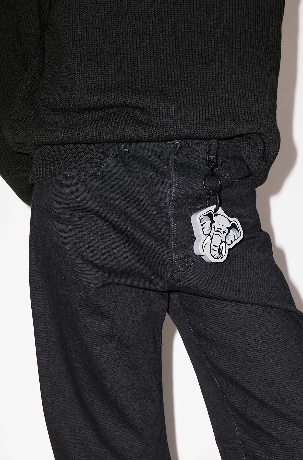 Porte-clés "Kenzo Éléphant" - Pearl Grey