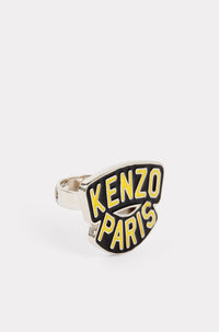 Bague "Kenzo Paris" en laiton - Black