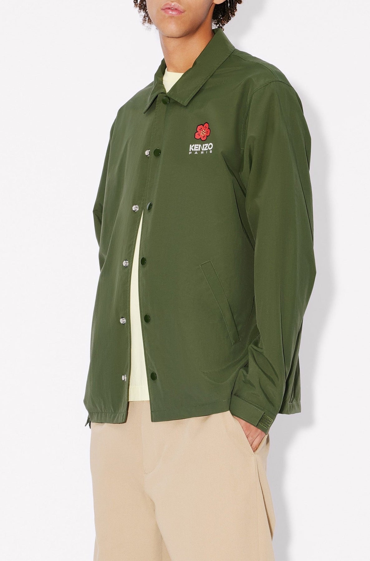 Boke Flower Coach Jacket - Dark Khaki