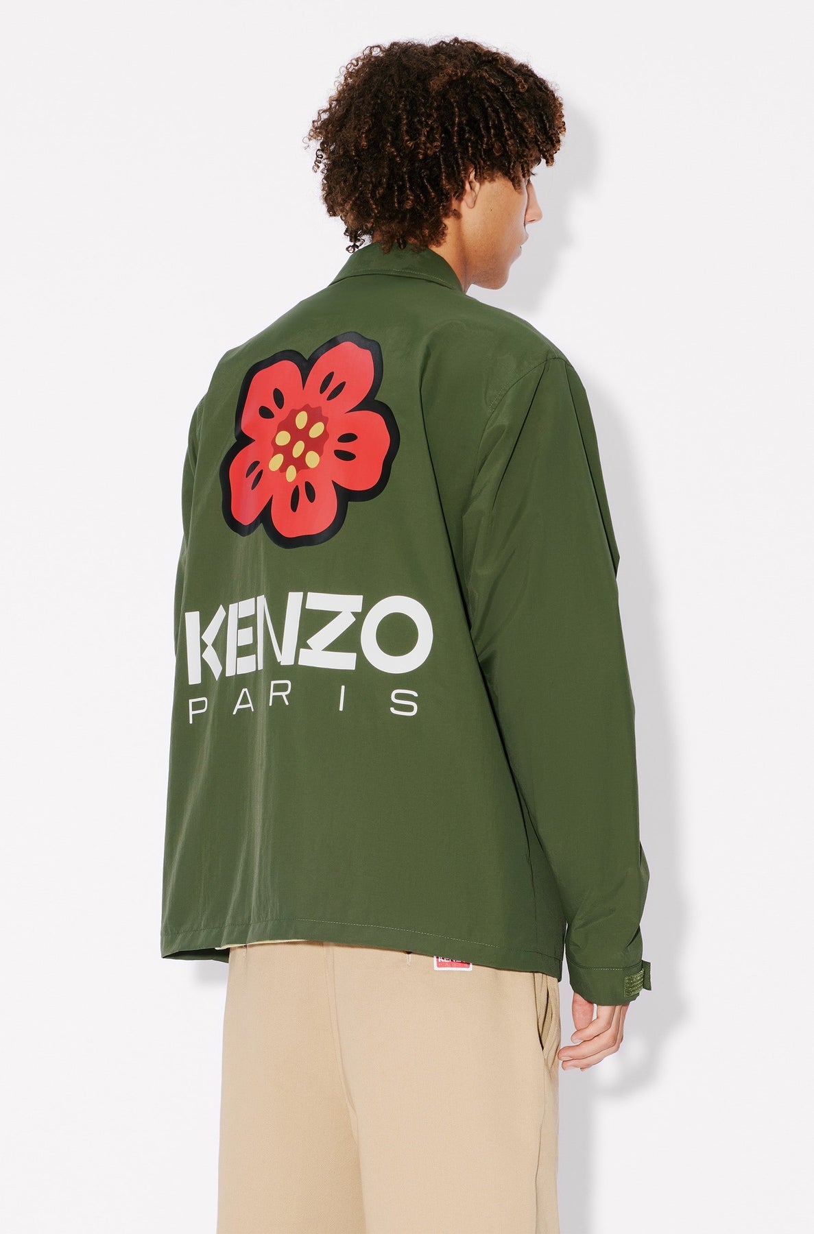 Boke Flower Coach Jacket - Dark Khaki
