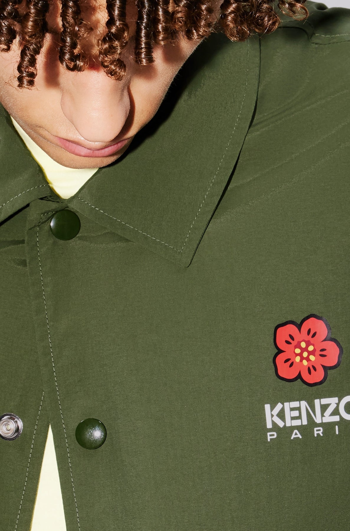 Boke Flower Coach Jacket - Dark Khaki
