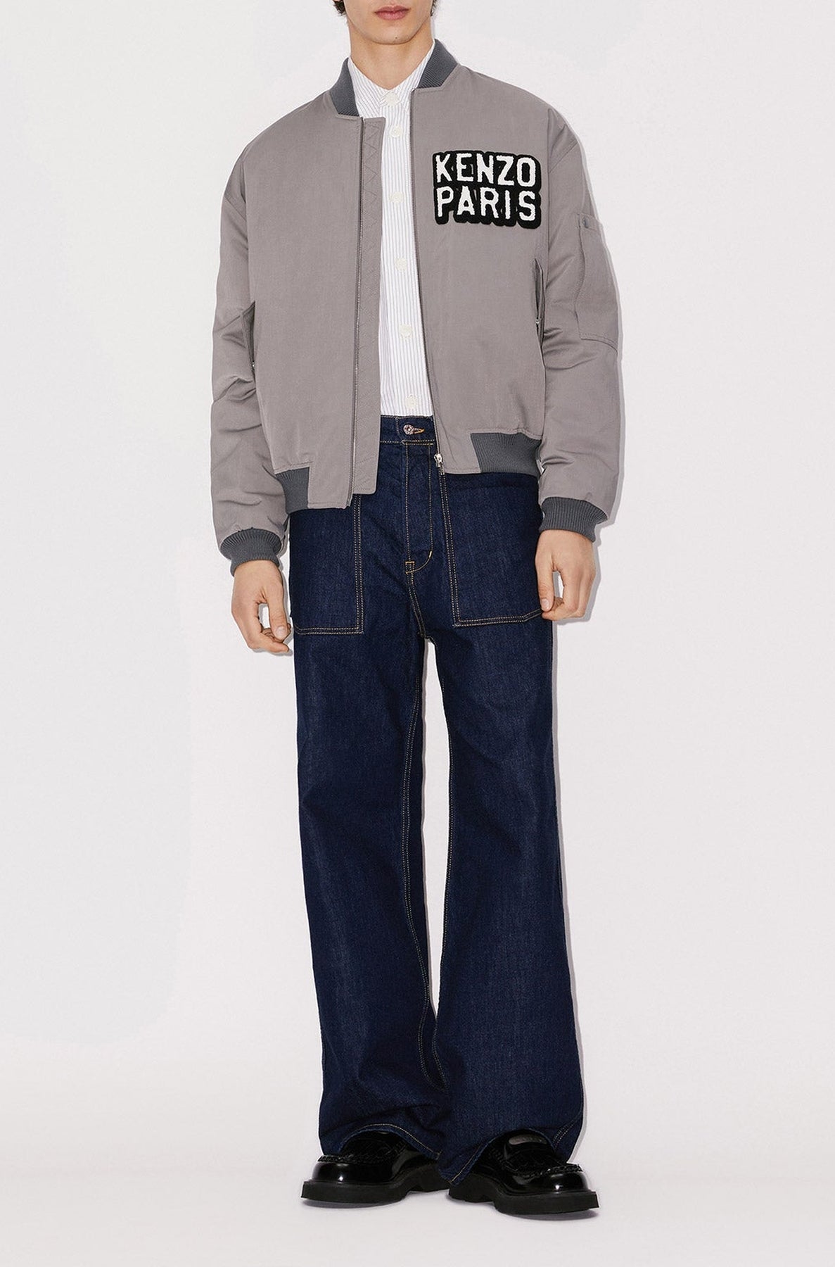 Kenzo Elephant Bomber - Middle Grey
