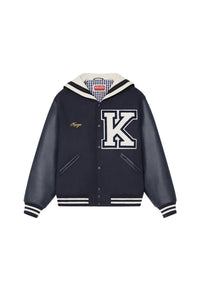 Blouson Sailor Varsity en laine - Midnight Blue