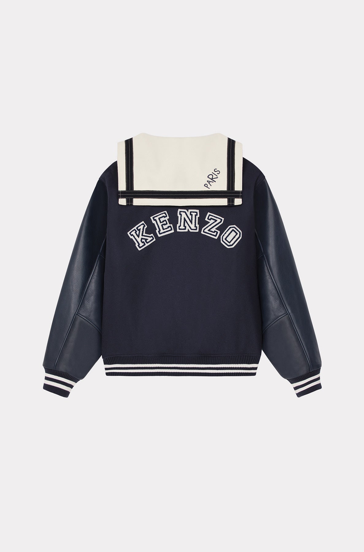 Blouson Sailor Varsity en laine - Midnight Blue