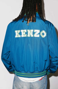 Blouson Harrington Kenzo Pixel - Duck Blue