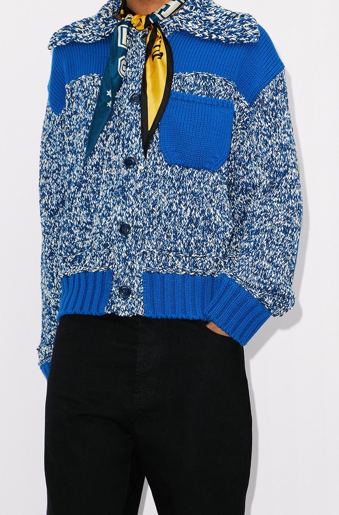 Cardigan Fisherman - Midnight Blue