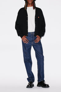 Cardigan Boke Flower en laine - Black