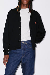 Cardigan Boke Flower en laine - Black