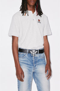 Grande ceinture réversible en cuir - Black