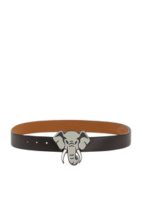 Grande ceinture réversible en cuir - Black