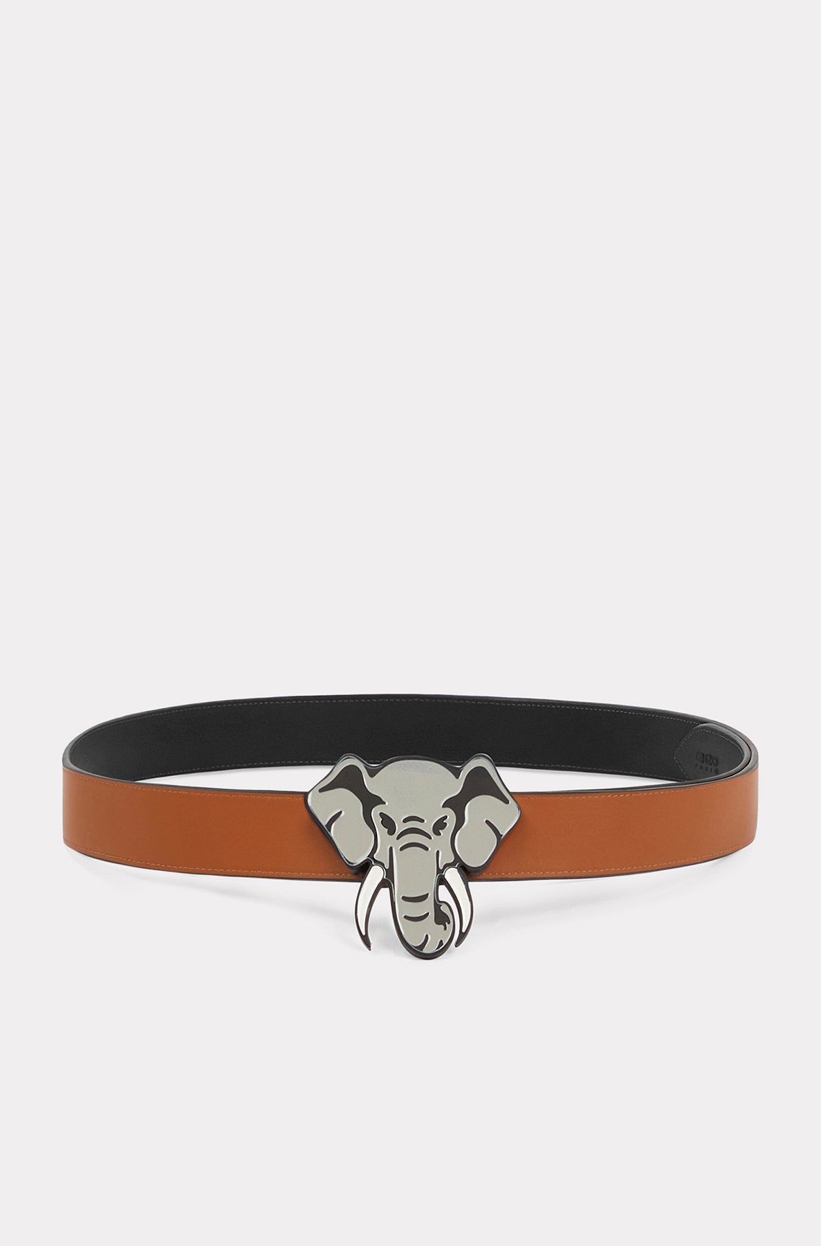 Grande ceinture réversible en cuir - Black