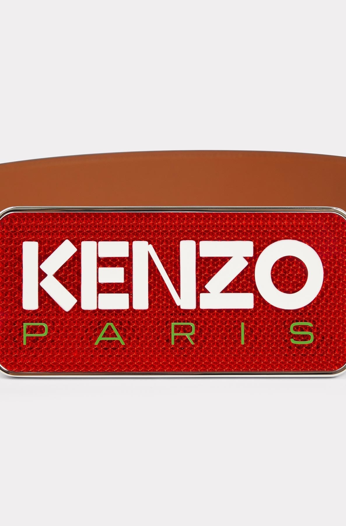 Ceinture large réversible Kenzo Paris en cuir - Black