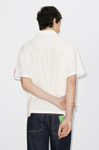 Chemise hawaïenne Aloha Flower Tattoo - Off White
