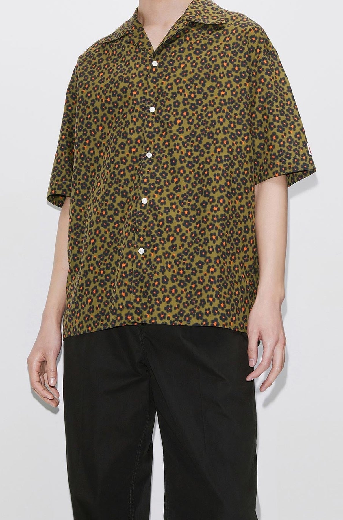 Chemise hawaïenne Hana Leopard - Khaki