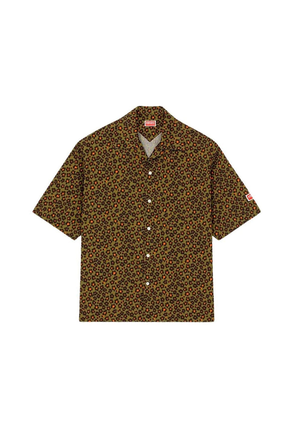 Chemise hawaïenne Hana Leopard - Khaki